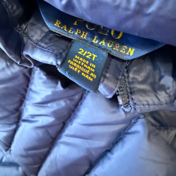 Ralph Lauren Navy Puffer Jacket for Kids - Picture 7 of 7